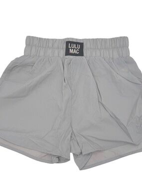 Lulu Mac Men's Light Gray Athletic Shorts - Elastic Waist